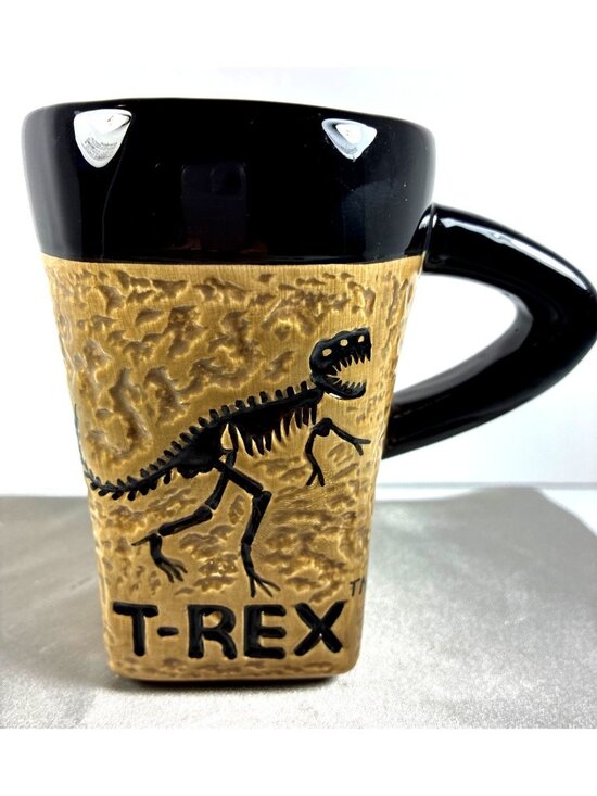 unbranded Other - Vintage T-Rex Dinosaur 14 oz Textured Ceramic Coffee Mug